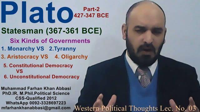 Plato-Part-2 Western Political Thoughts I Statesman I By M Farhan Khan Abbasi смотреть онлайн