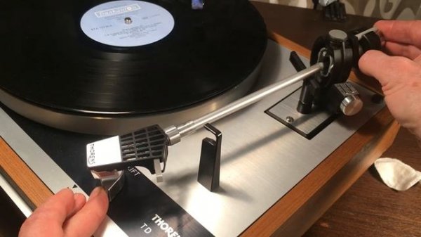 Thorens TD 145 настройка тонарма. setting up the tonearm