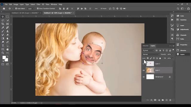 face blending in photoshop 2023 | Auto Blending Option смотреть онлайн
