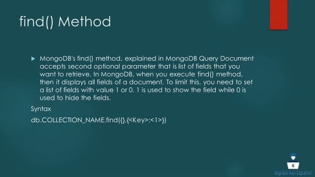 How to use MongoDB Projection | What is Projection in MongoDB | CRUD Operation | Asp.Net Core смотреть онлайн