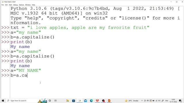STRING METHOD CAPITALIZE, CASEFOLD,CENTER,COUNT IN HINDI смотреть онлайн