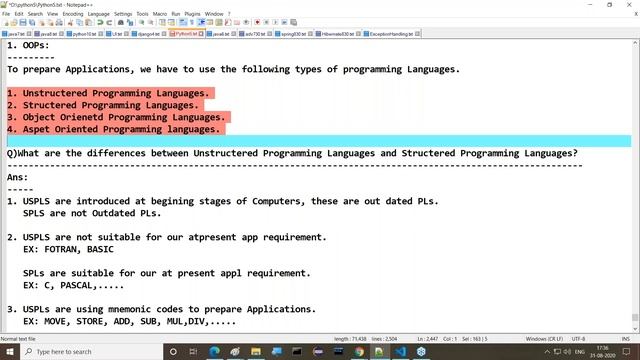 ADVANCED PYTHON tutorials || Session - 1 || by Mr. Nagoor Babu On 31-08-2020 @ 5PM смотреть онлайн