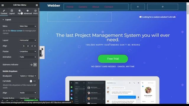 How to Create Custom Header for a Specific Page in Elementor 2022 | WordPress Tutorial 2022 смотреть онлайн