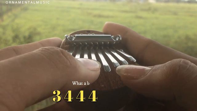 Hillsong Worship- What A Beautiful Name (8 Keys Kalimba Cover WITH TABS)
