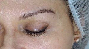 Коррекция Перманентного макияжа стрелки с растушевкой. Цветная Стрелка.