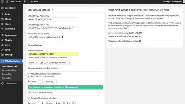 S3Bubble Wordpress Backup Plugin смотреть онлайн