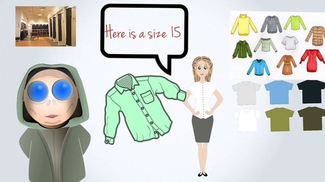 At the grocer's, butcher's, in a clothes shop смотреть онлайн