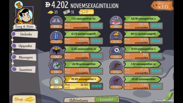 Adventure Capitalist Tips & Tricks - How to beat the Moon! (206/206) смотреть онлайн