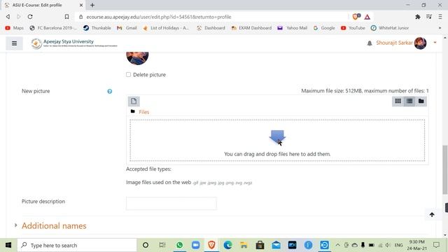 How to upload your profile photo on Apeejay moodle смотреть онлайн