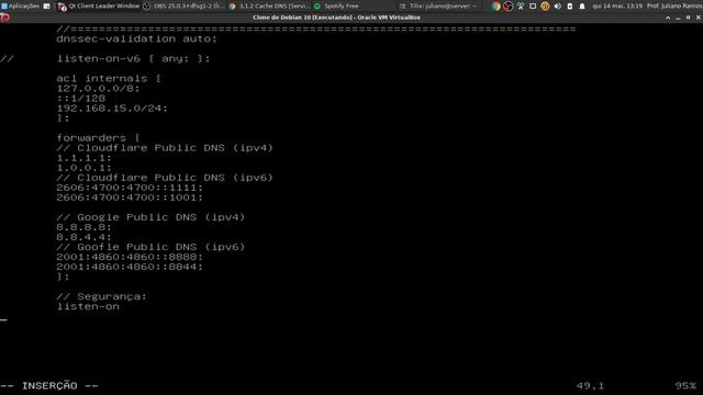 Aula 4: Curso Servidor Debian - Instalando um servidor DNS смотреть онлайн