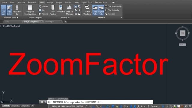 ZoomFactor Command In AutoCAD In Hindi смотреть онлайн