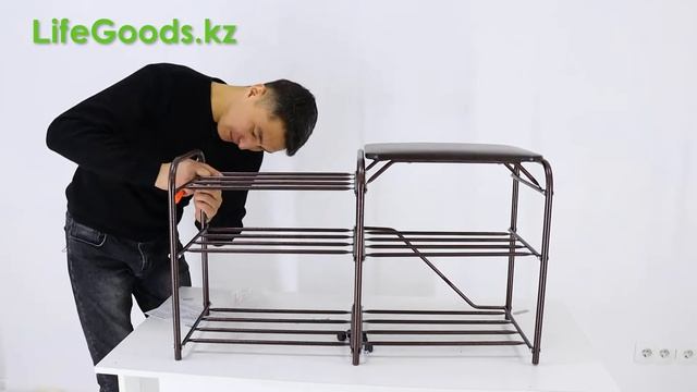 Подставки для обуви с сиденьем ПОС91 и ПОС92: сборка и обзор от Интернет-магазина LifeGoods.kz смотреть онлайн