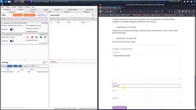 Stored XSS into HTML context with nothing encoded (Video solution, Audio) смотреть онлайн