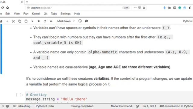Python Tutorial Part-02 | Variables and Names in Python смотреть онлайн