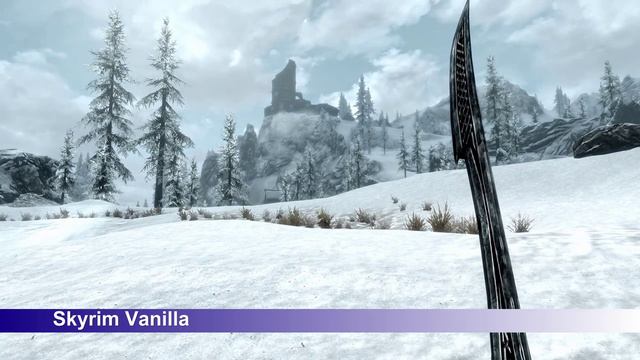 Skyrim Vanilla VS 10 Years Of Modding Graphics Comparison! смотреть онлайн
