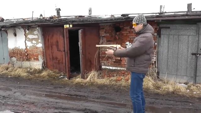 Самострел, изготовление, испытания, стреляет шпонками. смотреть онлайн