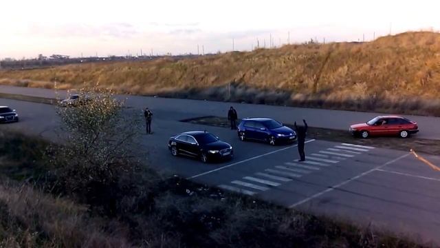 Audi S3 Stage 1 vs Golf R Stage 2 drag смотреть онлайн