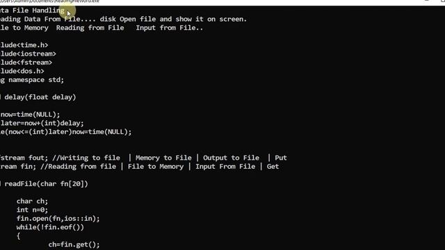 C++ | Data File Handling | Reading from Text File | Input from File Word by Word & Line By Line смотреть онлайн