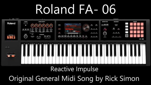 Roland FA-06 playing a custom General Midi file смотреть онлайн