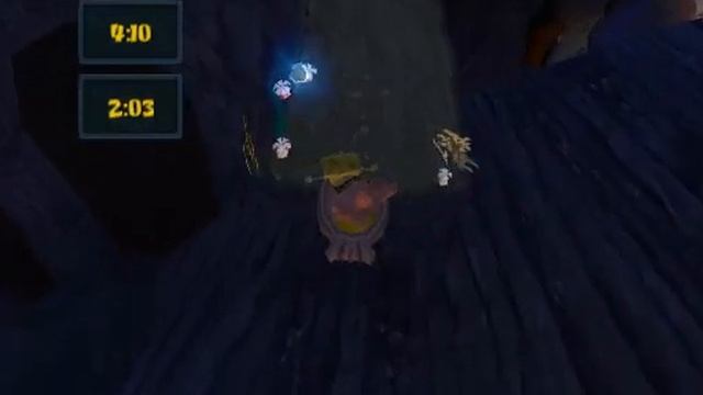 Spongebob Squarepants Movie Game Rock Slide Macho Time Challenge смотреть онлайн