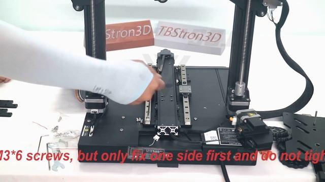 CREALITY Ender 3 S1 Y-axis upgrade linear rail installation guide.