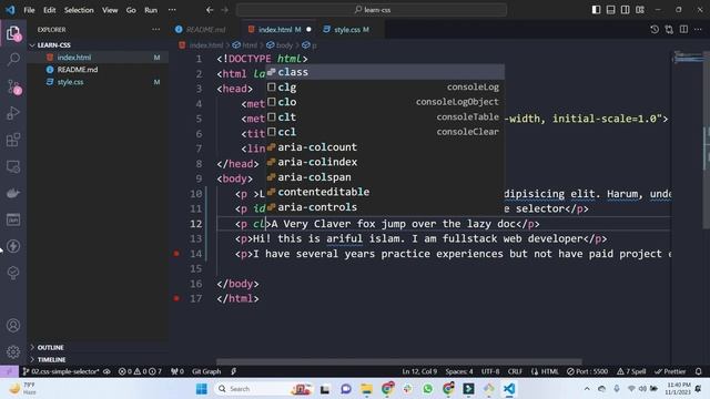2.CSS Selector With Simple Selector - (CSS Part-2) - Web design for beginners смотреть онлайн