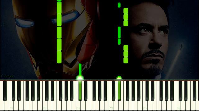 IRON MAN´S THEME - EASY Piano Tutorial смотреть онлайн