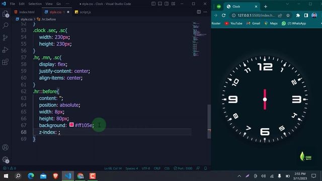 How to make a clock using JavaScript | vanilla JavaScript clock | digital clock смотреть онлайн