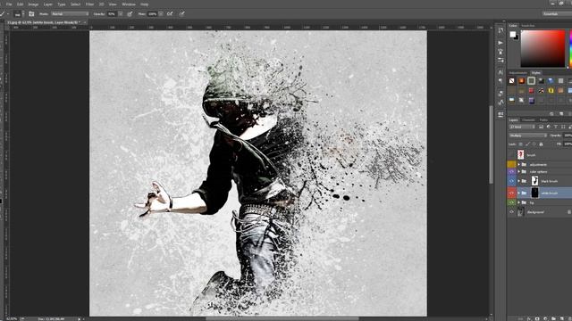 Splatter 2 - Photoshop Action Tutorial смотреть онлайн