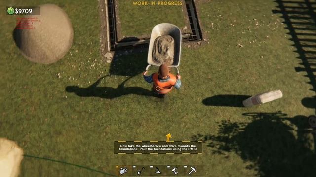 СИМУЛЯТОР СТРОИТЕЛЯ - СТРОИМ ДАЧУ - ДЕЛАЕМ ФУНДАМЕНТ Builder Simulator смотреть онлайн