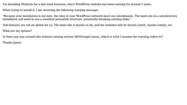 Wordpress: Being Forced To Use Sub-Domains on Multisite смотреть онлайн