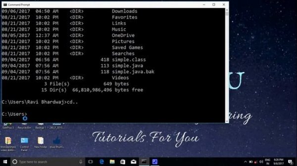 Dos Video Tutorial Series -2 DIR and CD Command in MS DOS