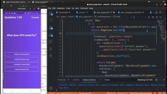 Awquiz + GetX with API + Quiz Score | Flutter Quiz App | S4 смотреть онлайн