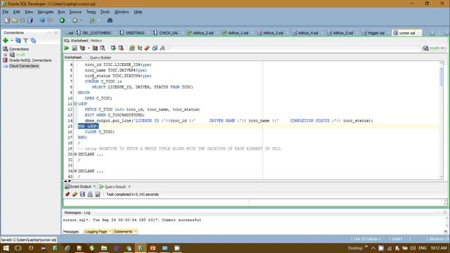 PL/SQL tutorial | Cursor in Oracle Database 11g Complete guide смотреть онлайн