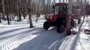 Мтз-320 в лесу (Весна)