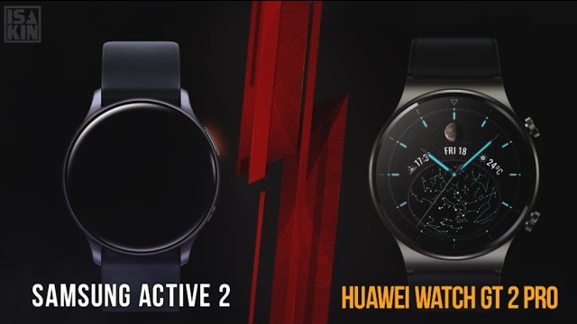 Сравнение Huawei Watch GT 2 PRO vs Samsung Active 2 смотреть онлайн
