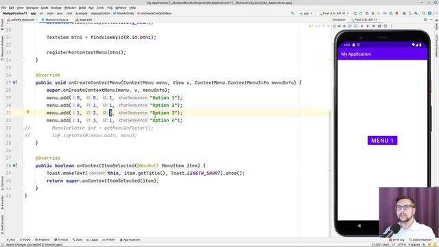 MD3 Контекстное меню смотреть онлайн