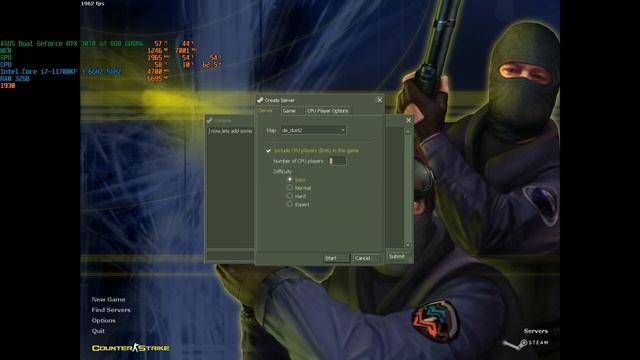 CS 1.6.| RTX 3070 | i7 11700KF | FPS TEST | HD смотреть онлайн