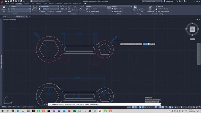 AutoCAD Practice 2D Drawing Exercise No. 01 смотреть онлайн
