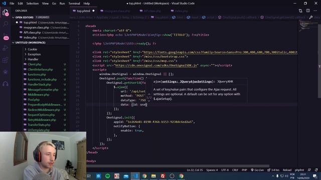 NOTIFICAÇÕES PUSH com OneSignal + PHP - Aula 11 [CRIANDO REDE SOCIAL EM PHP - MVP do Instagram] смотреть онлайн