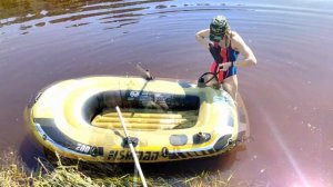 Плаваю на самой маленькой лодке Fishman 200/ Первое купание
