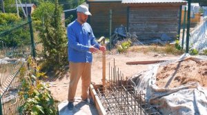 Подпорные стены из бетона. Сборка опалубки.