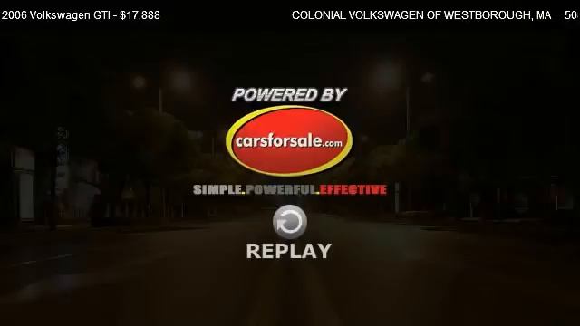 2006 Volkswagen GTI 1.8T (EOP 35/05) (M5) - for sale in WESTBOROUGH, MA 01581 смотреть онлайн
