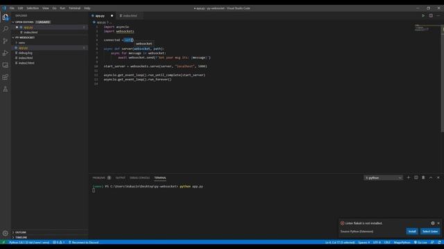 WebSockets with Python and WebSocket API смотреть онлайн