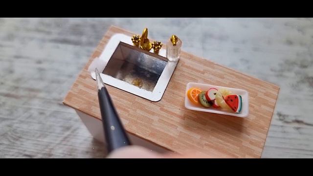 румбокс Кухня, модификация и сборка/roombox Kitchen, Modification And Assembly