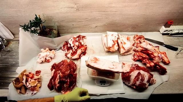 Разделал свиную ногу заднюю - что получилось - результат. смотреть онлайн