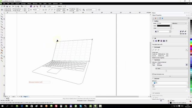 CorelDraw Tutorial: Draw Modern Laptop Icon смотреть онлайн