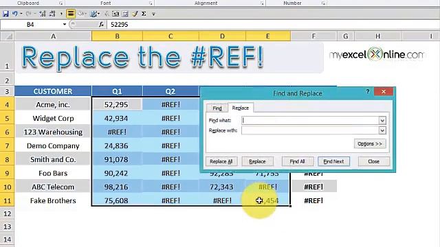 How to clear a #REF! Error in Excel смотреть онлайн