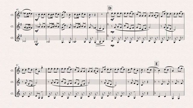 Amboss-Polka - German Polka - Oktoberfest - Clarinet Trio - Arrangement: Thomas H. Graf смотреть онлайн