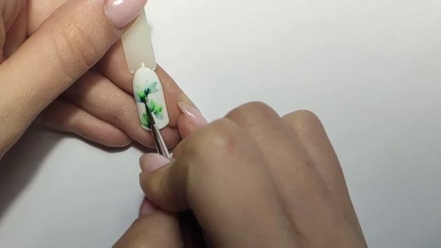 Акварельные веточки | акварельные цветы на ногтях смотреть онлайн